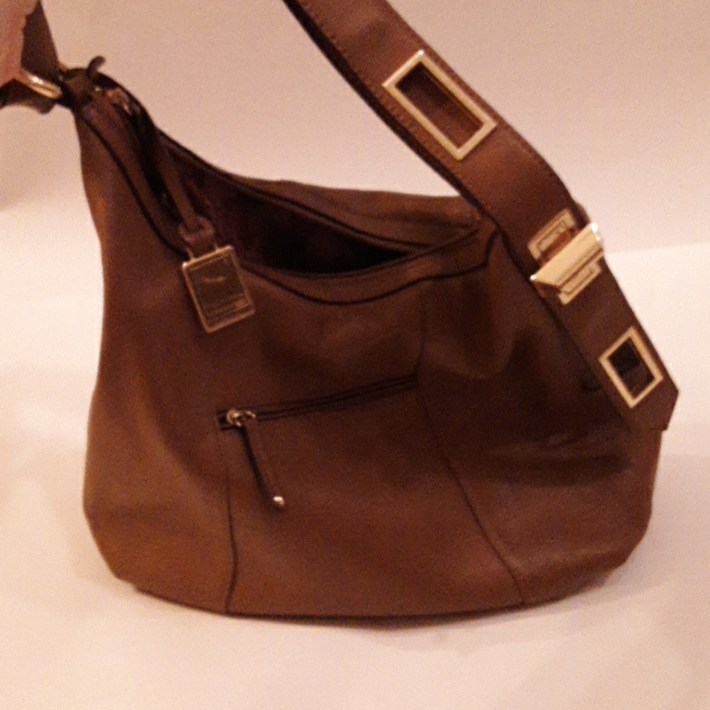 NWOT Tignanello Brown Leather Purse